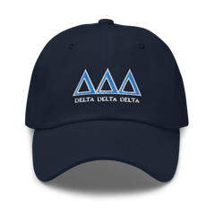 Delta Delta Delta Keychain Rectangular