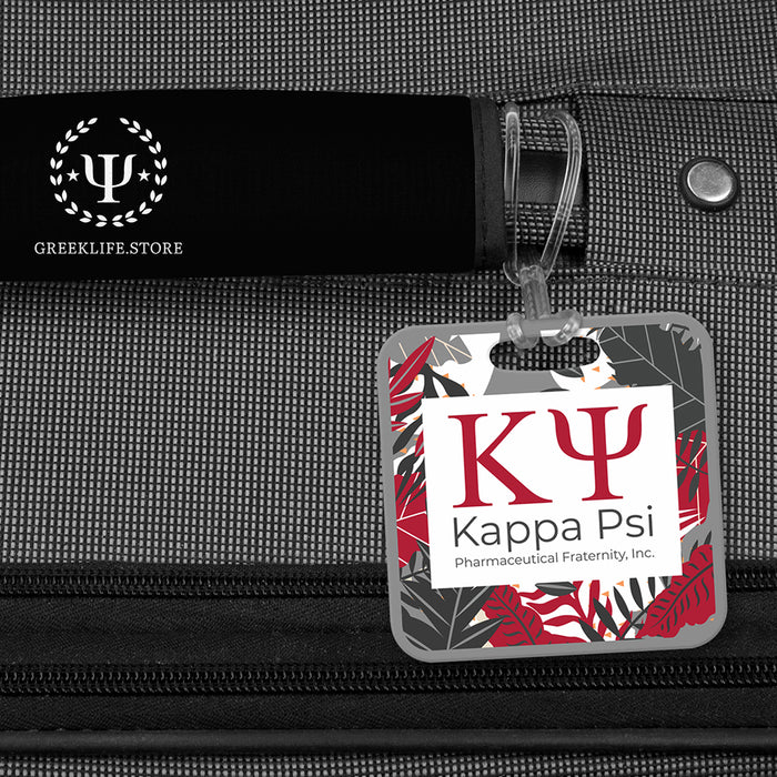 Kappa Psi Luggage Bag Tag (square)