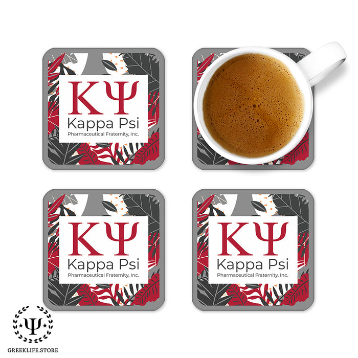 Kappa Psi Beverage Coasters Square (Set of 4)