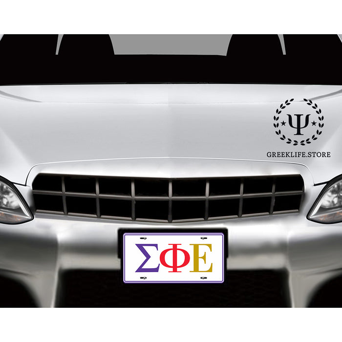 Sigma Phi Epsilon Decorative License Plate