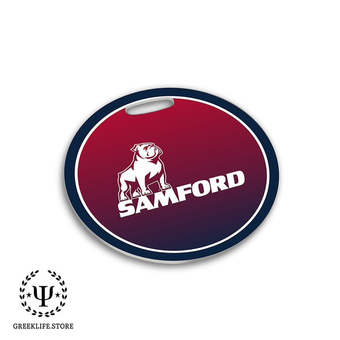 Samford University Luggage Bag Tag (round)