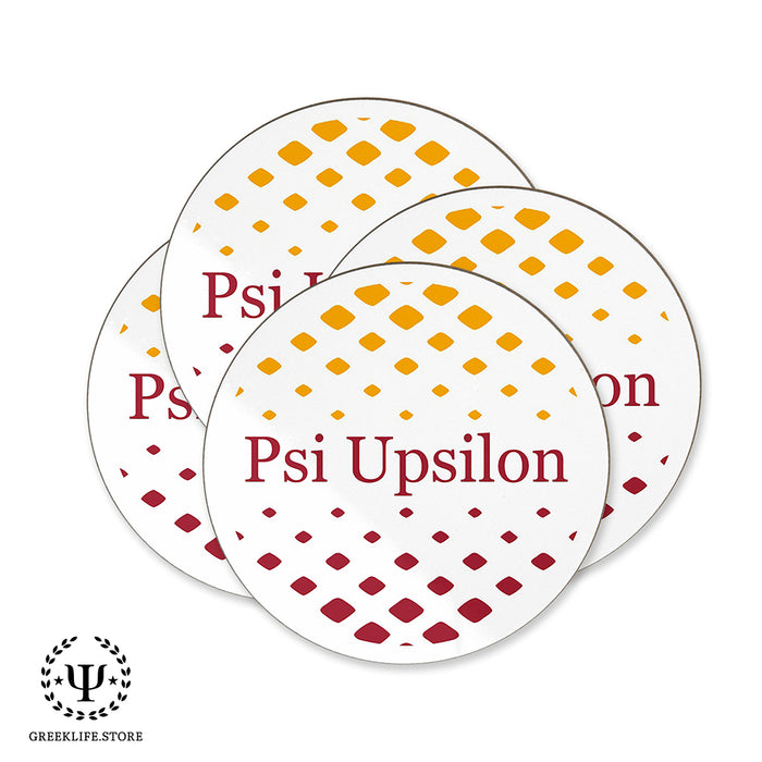 Psi Upsilon Beverage coaster round (Set of 4)