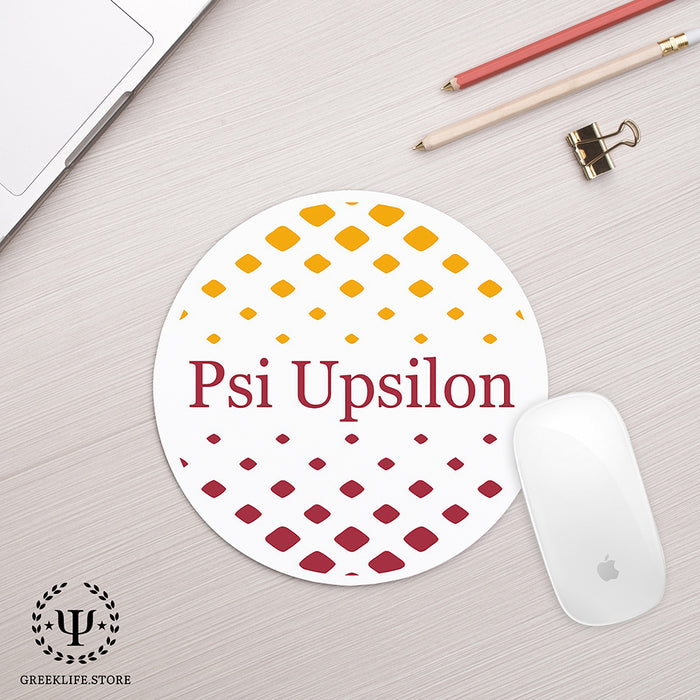 Psi Upsilon Mouse Pad Round