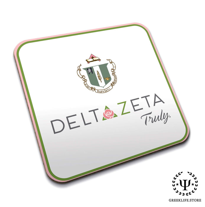 Delta Zeta Beverage Coasters Square (Set of 4) - greeklife.store