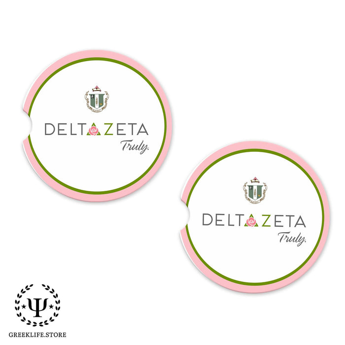 Delta Zeta Car Cup Holder Coaster (Set of 2) - greeklife.store