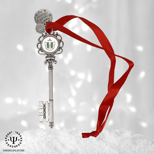 Delta Zeta Christmas Ornament Santa Magic Key - greeklife.store