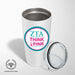 Zeta Tau Alpha Stainless Steel Tumbler - 20oz - Ringed Base - greeklife.store