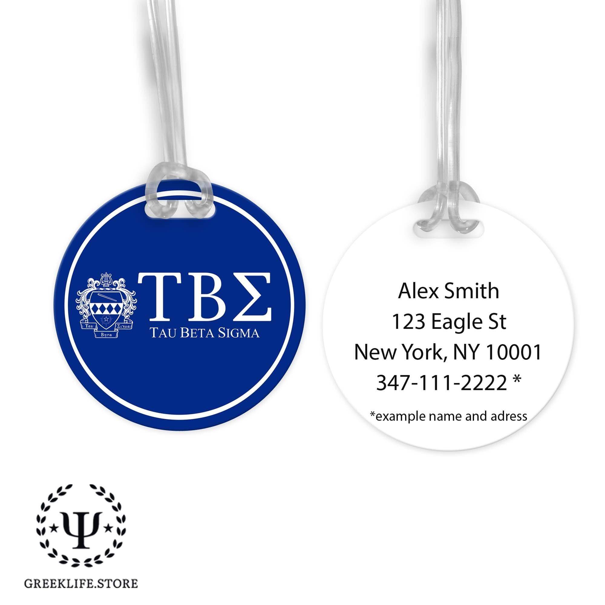 Tau Beta Sigma Luggage Bag Tag (round) — - Main Image