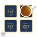 Zeta Beta Tau Beverage Coasters Square (Set of 4) - greeklife.store