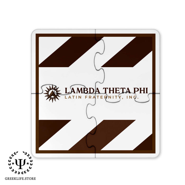 Lambda Theta Phi Beverage Jigsaw Puzzle Coasters Square (Set of 4)