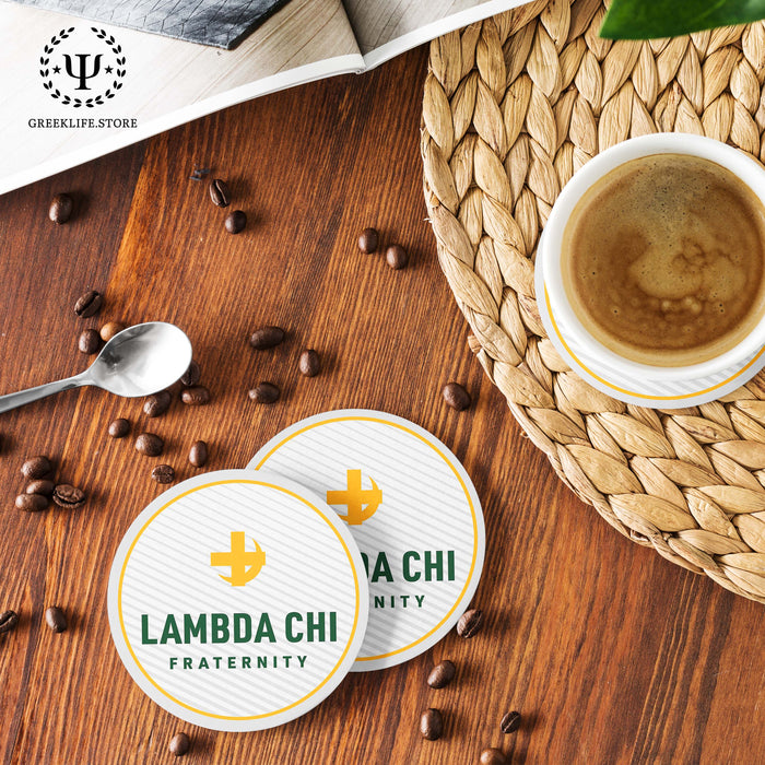 Lambda Chi Alpha Beverage coaster round (Set of 4)