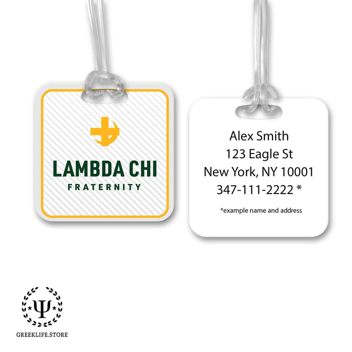 Lambda Chi Alpha Luggage Bag Tag (square)
