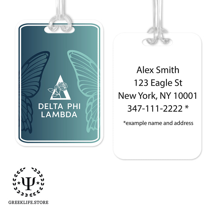 Delta Phi Lambda Luggage Bag Tag (Rectangular)