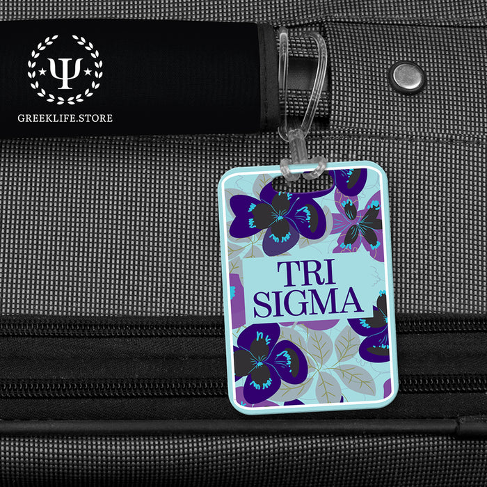 Sigma Sigma Sigma Luggage Bag Tag (Rectangular)