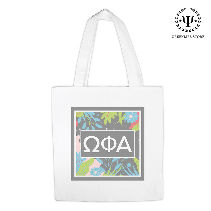 Omega Phi Alpha Canvas Market Tote Bag