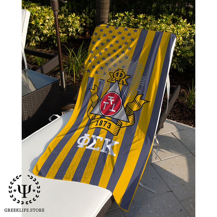 Phi Sigma Kappa Beach & Bath Towel Rectangle 30″ × 60″
