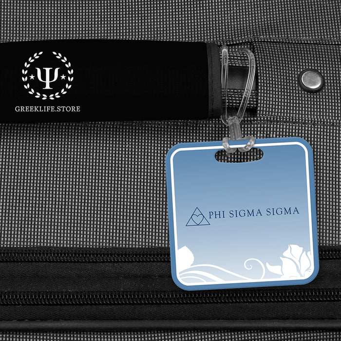 Phi Sigma Sigma Luggage Bag Tag (square)