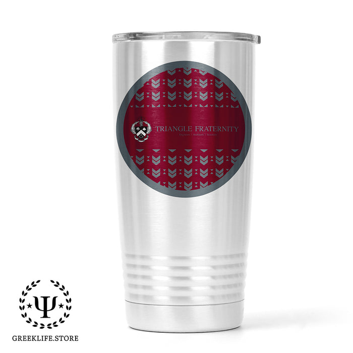 Triangle Fraternity Stainless Steel Tumbler - 20oz - Ringed Base