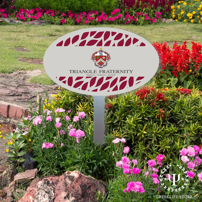 Triangle Fraternity Yard Sign Oval