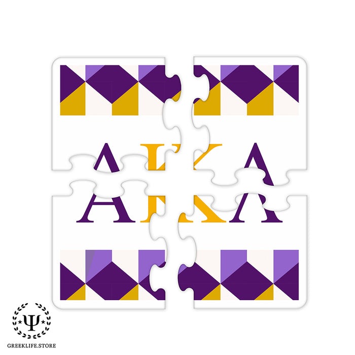 Alpha Kappa Lambda Beverage Jigsaw Puzzle Coasters Square (Set of 4)