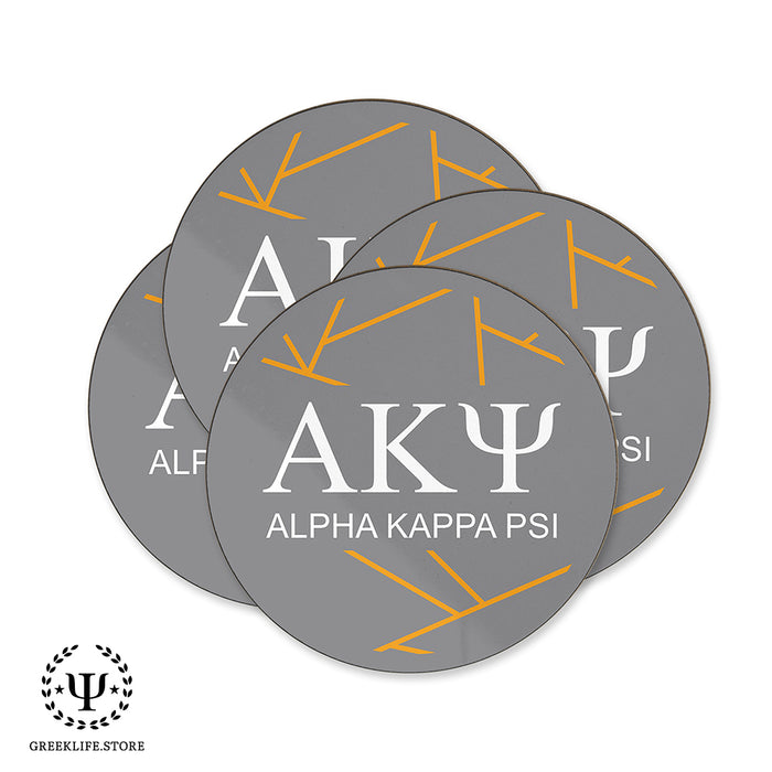 Alpha Kappa Psi Beverage coaster round (Set of 4)