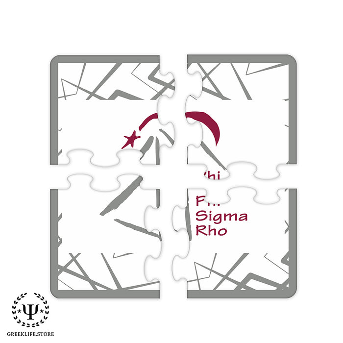 Phi Sigma Rho Beverage Jigsaw Puzzle Coasters Square (Set of 4)