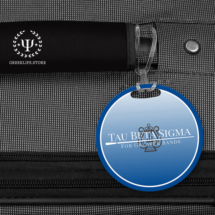 Tau Beta Sigma Luggage Bag Tag (round)