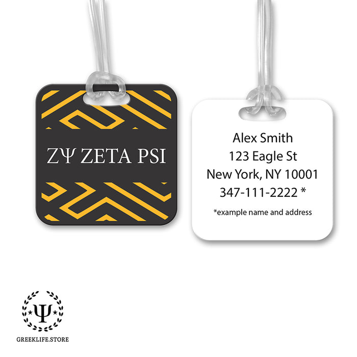 Zeta Psi Luggage Bag Tag (square)
