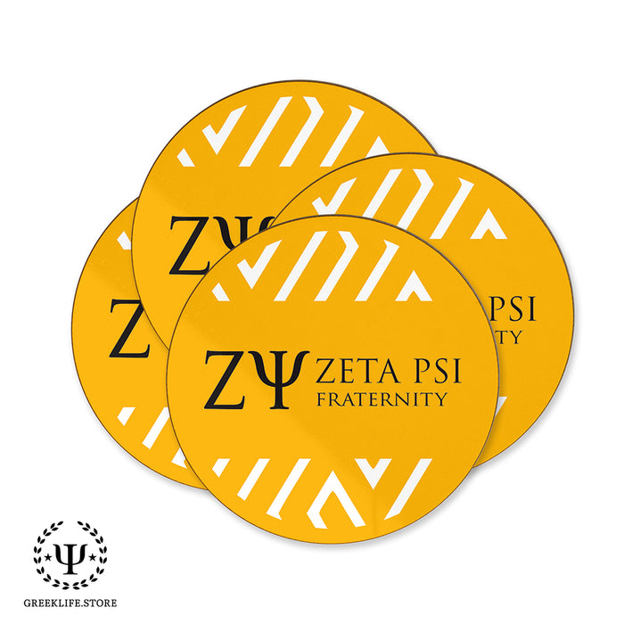 Zeta Psi Beverage coaster round (Set of 4)
