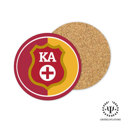 Kappa Alpha Order Absorbent Ceramic Coasters with Holder (Set of 8)