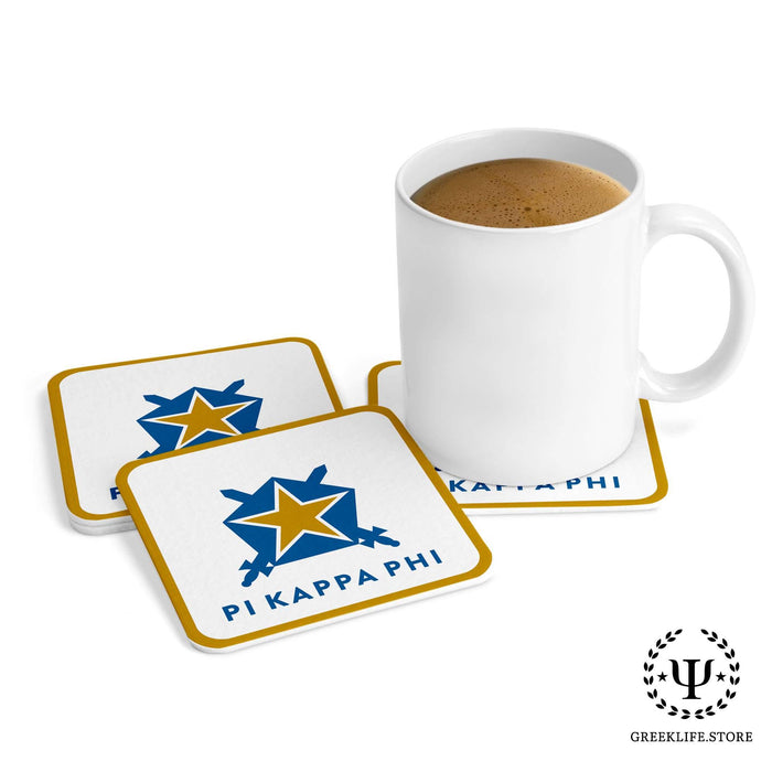 Pi Kappa Phi Beverage Coasters Square (Set of 4) - greeklife.store