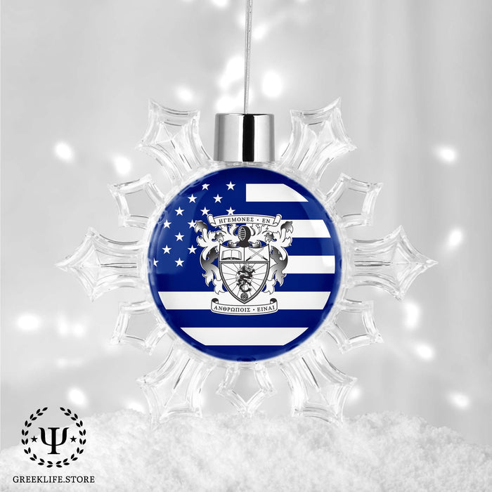 Lambda Phi Epsilon Christmas Ornament - Snowflake - greeklife.store