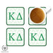 Kappa Delta Beverage Coasters Square (Set of 4) - greeklife.store