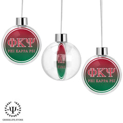 Phi Kappa Psi Christmas Ornament Flat Round