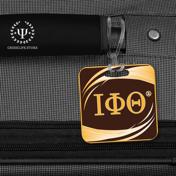 Iota Phi Theta Luggage Bag Tag (square) - greeklife.store