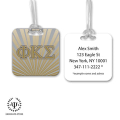 Phi Kappa Sigma Luggage Bag Tag (Rectangular)