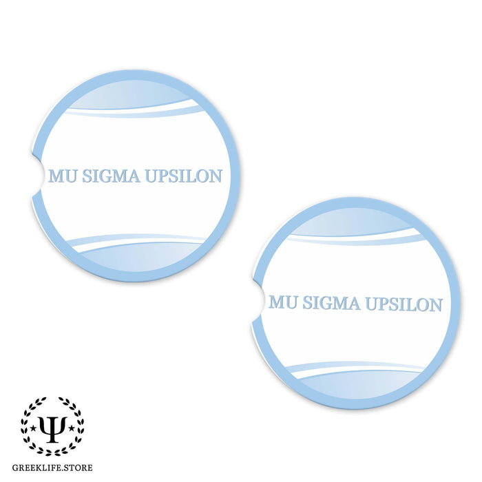 Mu Sigma Upsilon Car Cup Holder Coaster (Set of 2) - greeklife.store