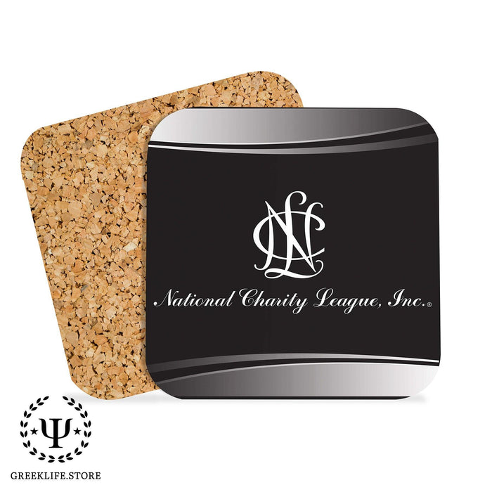 National Charity League Beverage Coasters Square (Set of 4) - greeklife.store
