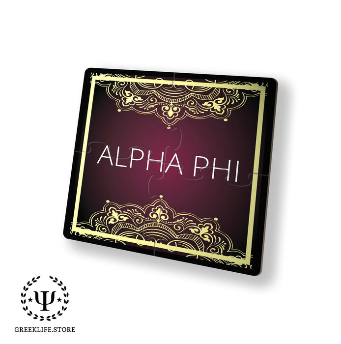Alpha Phi Beverage Jigsaw Puzzle Coasters Square (Set of 4)