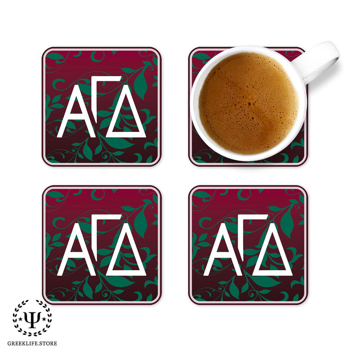 Alpha Gamma Delta Beverage Coasters Square (Set of 4) - greeklife.store
