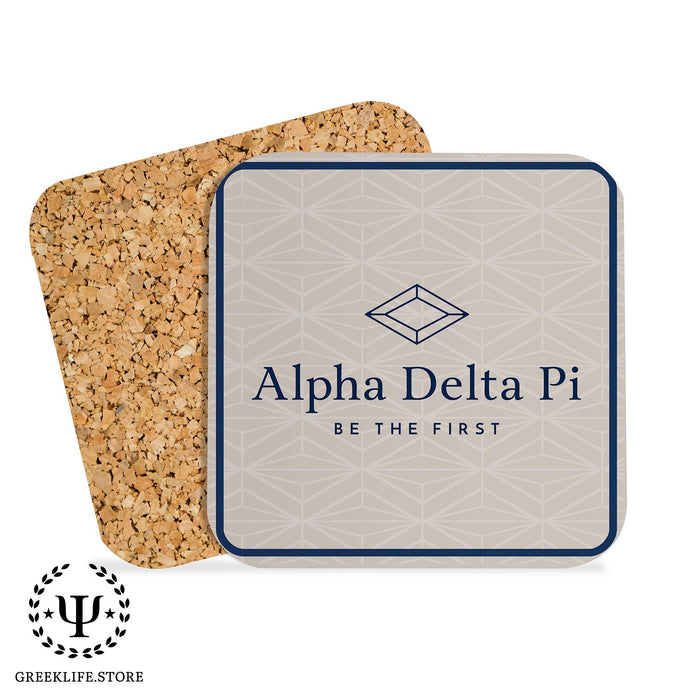 Alpha Delta Pi Beverage Coasters Square (Set of 4) - greeklife.store