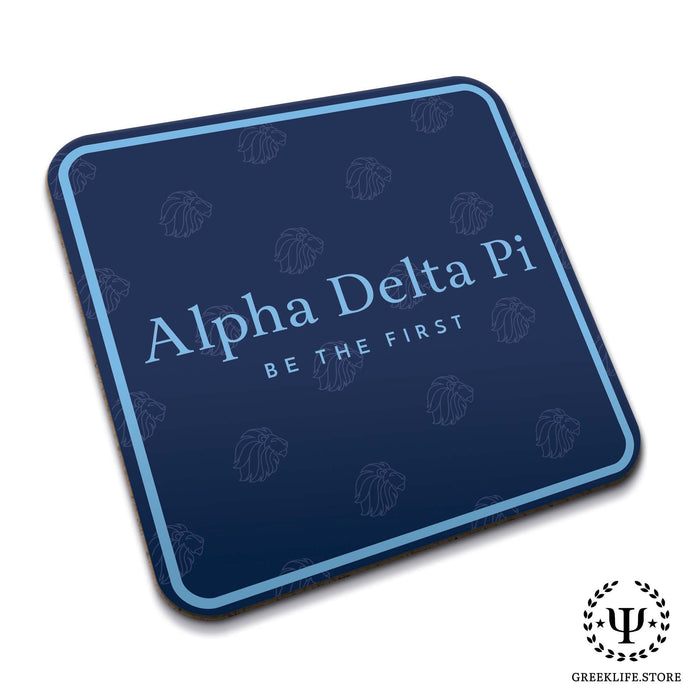 Alpha Delta Pi Beverage Coasters Square (Set of 4) - greeklife.store
