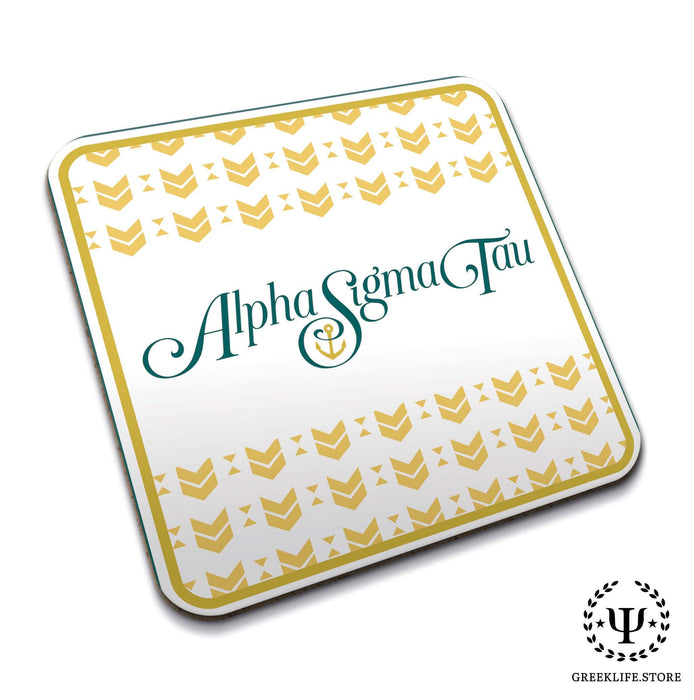 Alpha Sigma Tau Beverage Coasters Square (Set of 4) - greeklife.store