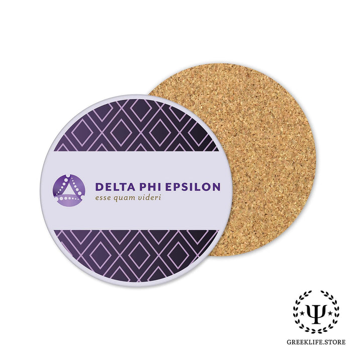 Delta Phi Epsilon Beverage coaster round (Set of 4) - greeklife.store