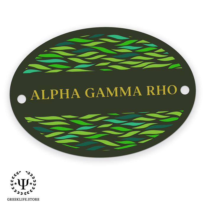 Alpha Gamma Rho Door Sign