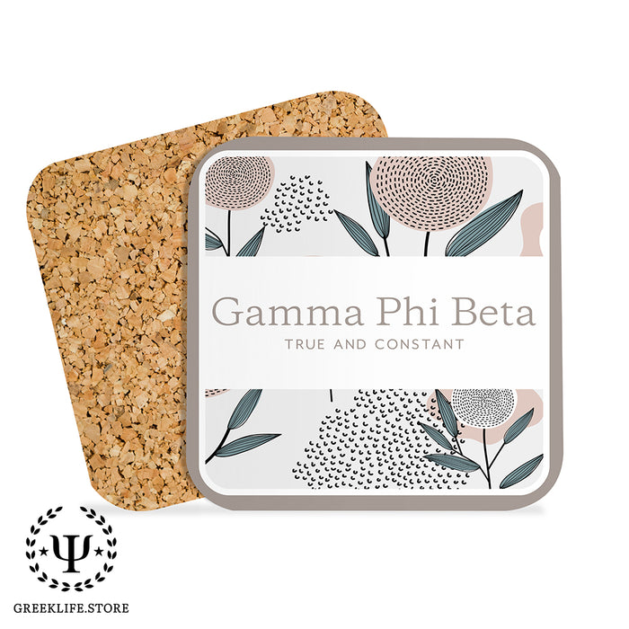 Gamma Phi Beta Beverage Coasters Square (Set of 4)