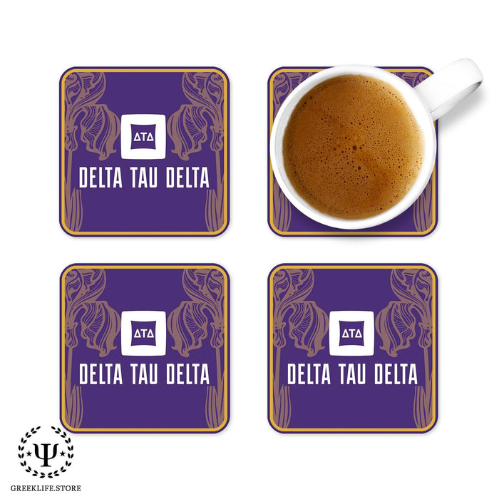 Delta Tau Delta Beverage Coasters Square (Set of 4) - greeklife.store