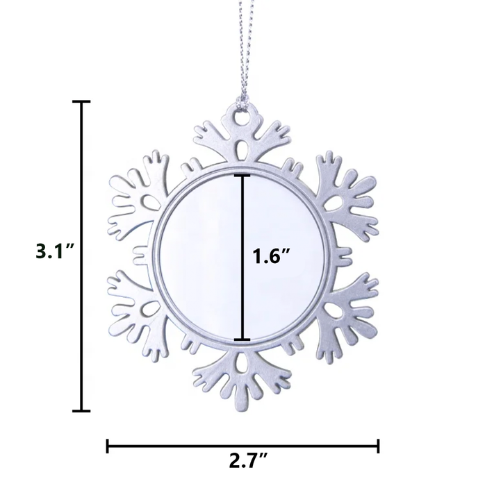 Augusta University Christmas Ornament - Snowflake Metal