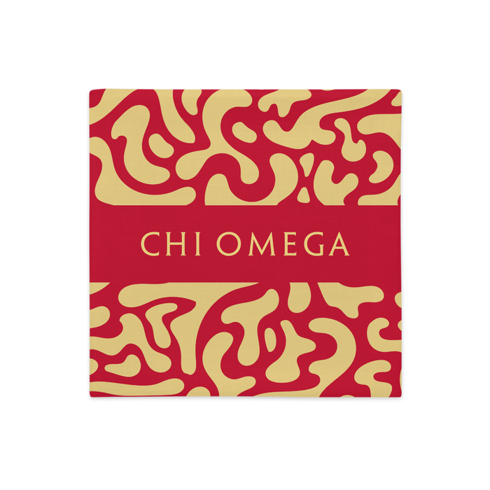 Chi Omega Pillow Case