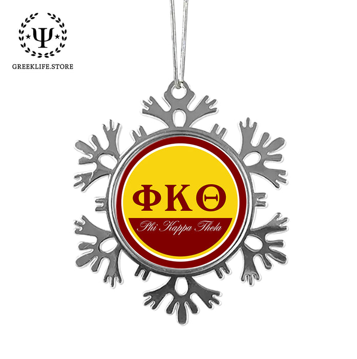 Phi Kappa Theta Christmas Ornament - Snowflake Metal